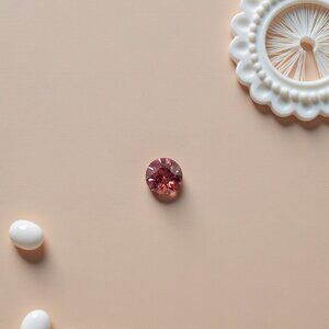 1.75 Carat Round Primrose Pink Zircon Gemstone - Live Show Listing
